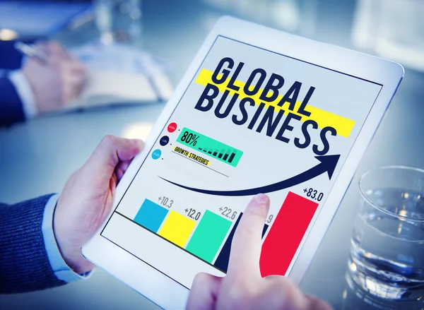 Globális üzleti, nemzetközi hálózati együttműködés — Stock Fotó