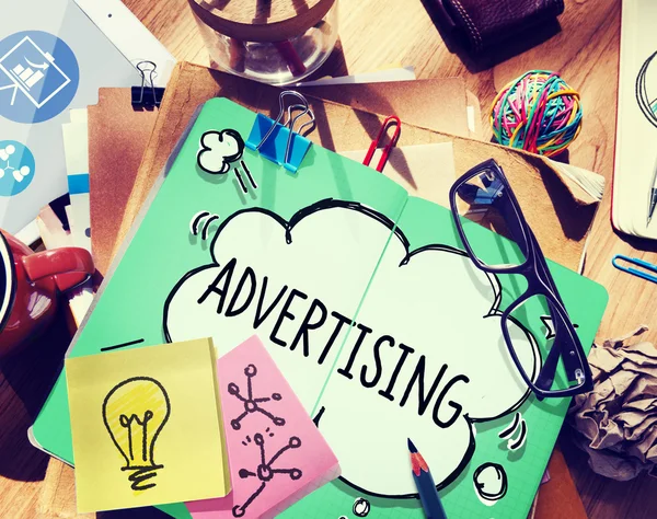 Reklama Marketingová strategie — Stock fotografie