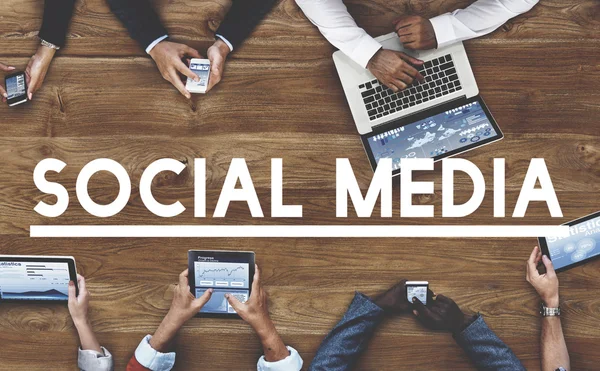 Concetto di Social Media Network — Foto Stock