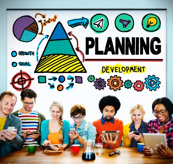 Concepto de estrategia de planificación — Foto de Stock