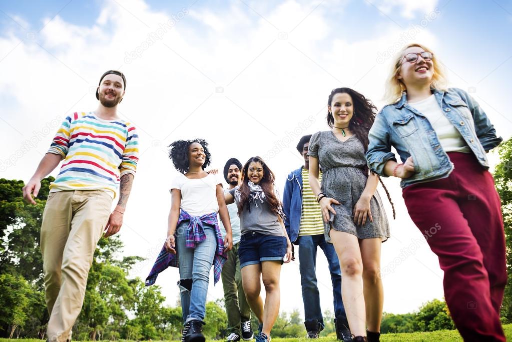 young people in park