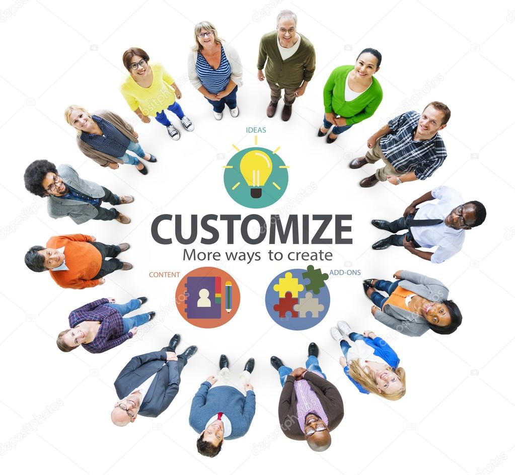Customize Ideas, Individuality Innovation Concept