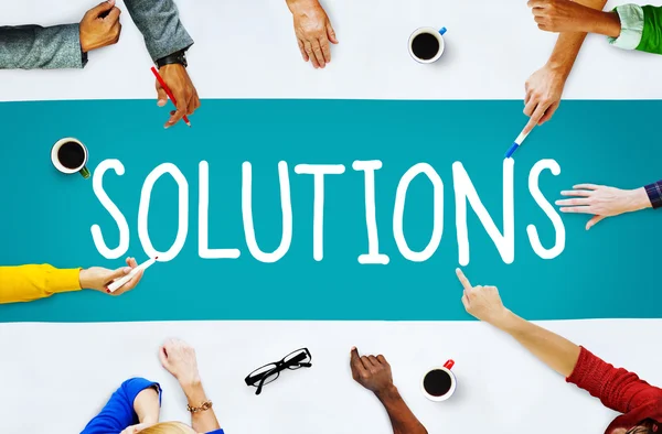 Solutions Solving Problem Concept — Stock Photo, Image