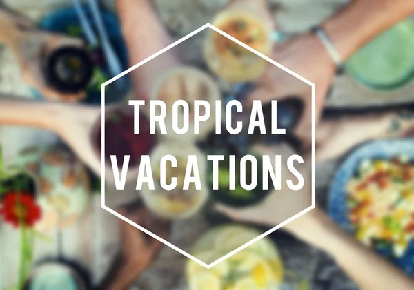 Koncept tropické dovolené — Stock fotografie