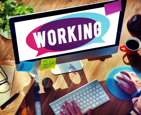 Working, Teamwork Connection Concept — Stock Photo, Image