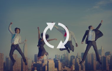 iş adamları ve takım çalışması kavramı 