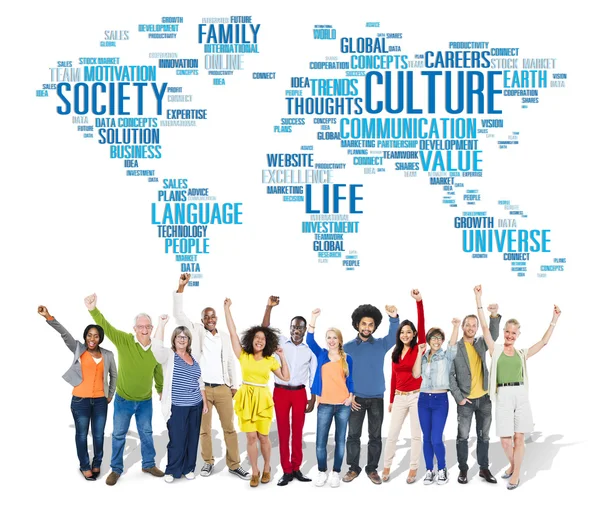 Diversity group of people together — Stock Photo, Image