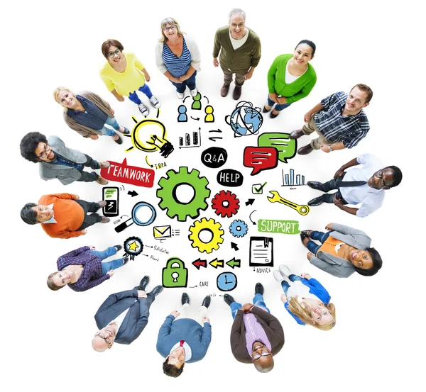 Diverse People and Teamwork Concept — Stock Photo, Image