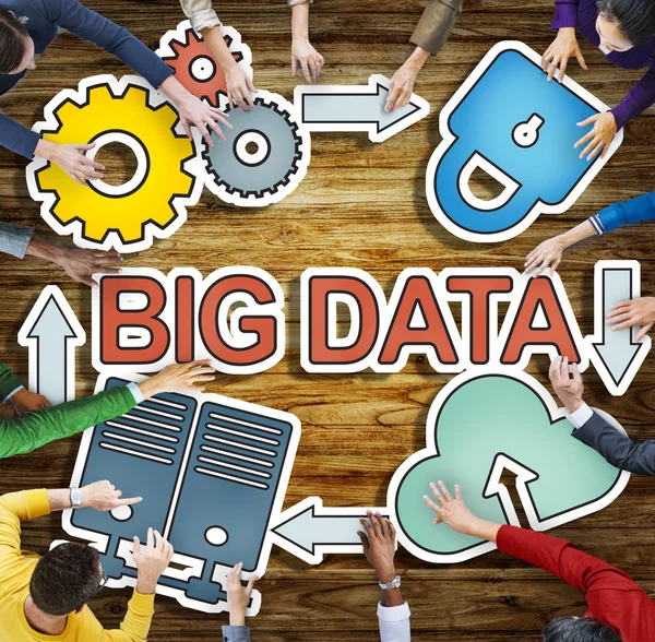 Brainstorming-Konzept für Big Data — Stockfoto