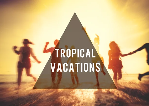Begreppet tropisk semester — Stockfoto