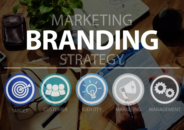 Brand Marketing Concept — Stock Photo, Image