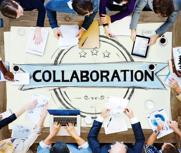 Έννοια της εταιρικής σχέσης συνεργασίας συνεργασία — Φωτογραφία Αρχείου