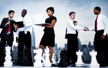 Satranç ile iş adamları takım