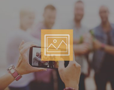 Önizleme fotoğraf simge kavramı