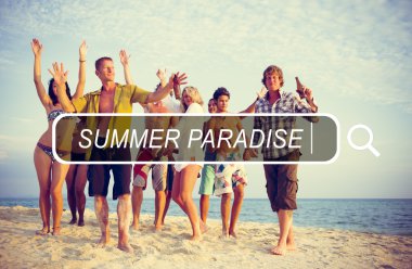 insanlar zevk plaj partisi 