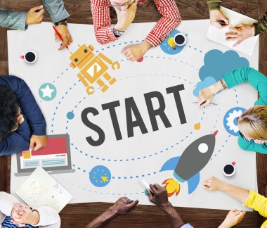 İş adamları ve başlangıç kavramı