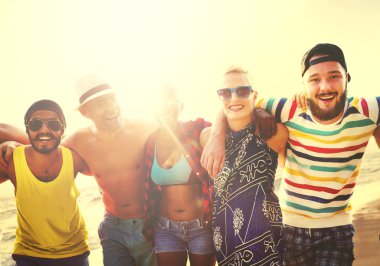 çeşitlilik arkadaşlar Beach