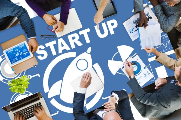 Affärsplan, Startup strategi koncept — Stockfoto