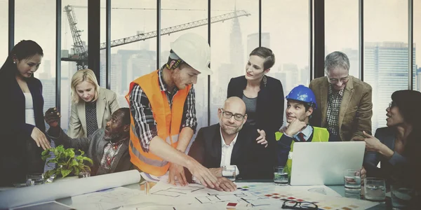 Business People and Architects in Meeting — Stock Photo, Image