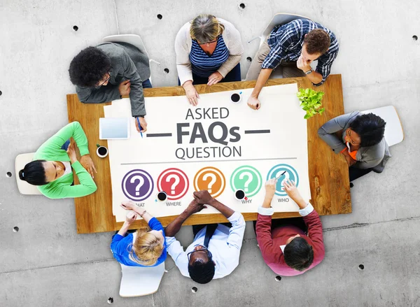 Frequently Asked Questions Concept — Stock Photo, Image