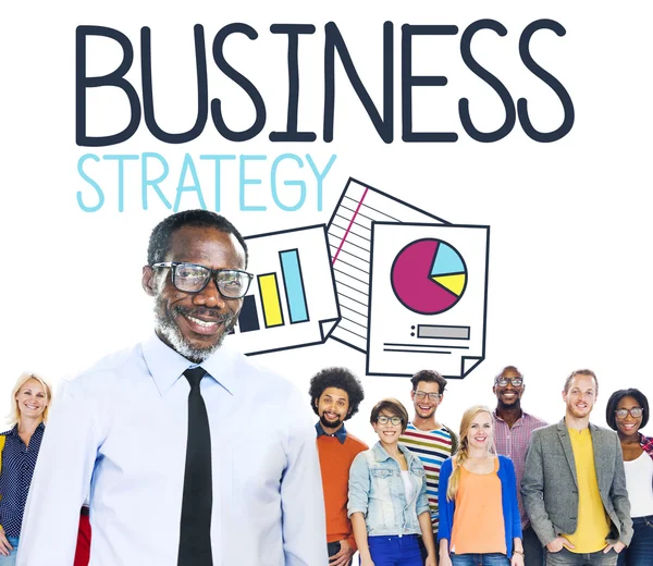 Üzleti stratégia, az emberek — Stock Fotó