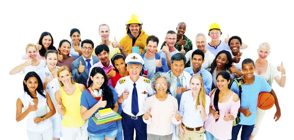 Diversity Menschen mit verschiedenen Berufen — Stockfoto