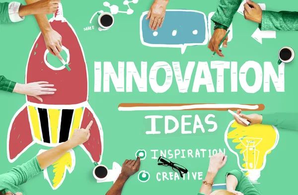 Plan de negocio de innovación Concepto de creatividad — Foto de Stock