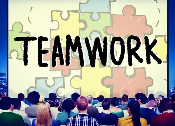 Teamwerk Team samenwerking Concept — Stockfoto