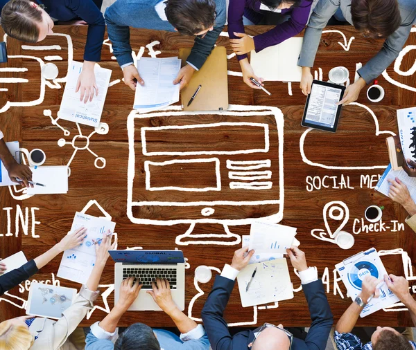 Social Media Connection Konzept — Stockfoto