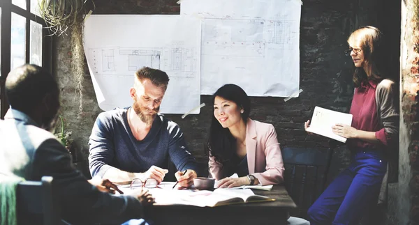 Business people working in creative office — Stock Photo, Image