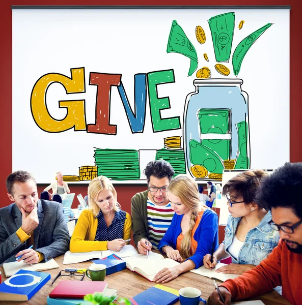 Give Help Donation Concept — Stock Photo, Image