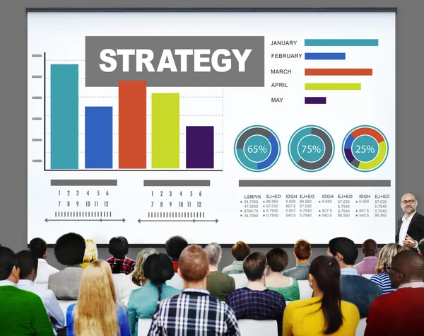 People at seminar and Strategy Concept — Stock Photo, Image