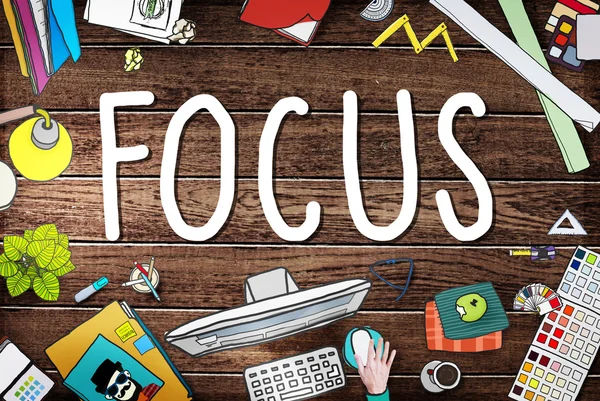 Grafische sjabloon met Focus — Stockfoto