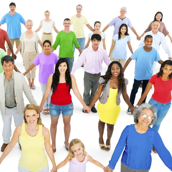 Diversity People Holding Hands Concept — Stock Photo, Image