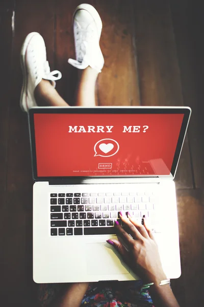 Casar Comigo? Conceito — Fotografia de Stock