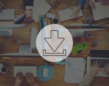 Teknoloji Internet kavramı İndiriyor