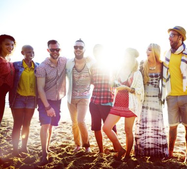 Yaz plaj partisi konsepti