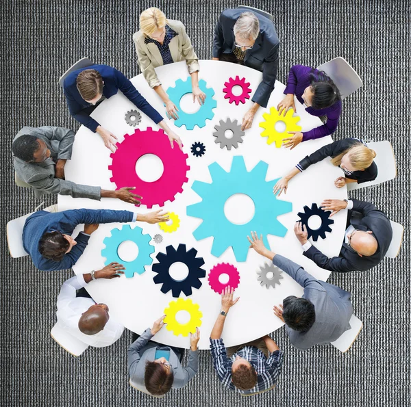 Corporate Teamwork vergadering Concept — Stockfoto