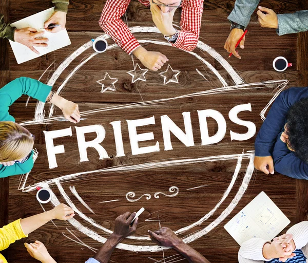 Koncept vztah přátelství přátel — Stock fotografie