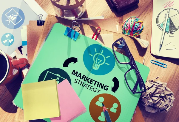 Estratégia de Marketing Branding Concept — Fotografia de Stock