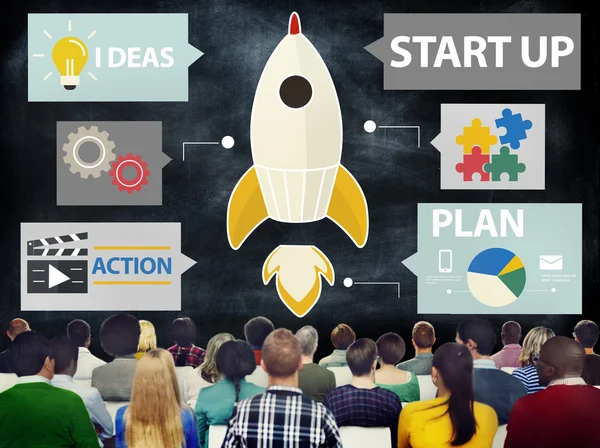 Diversità persone e Startup Innovation Concept — Foto Stock