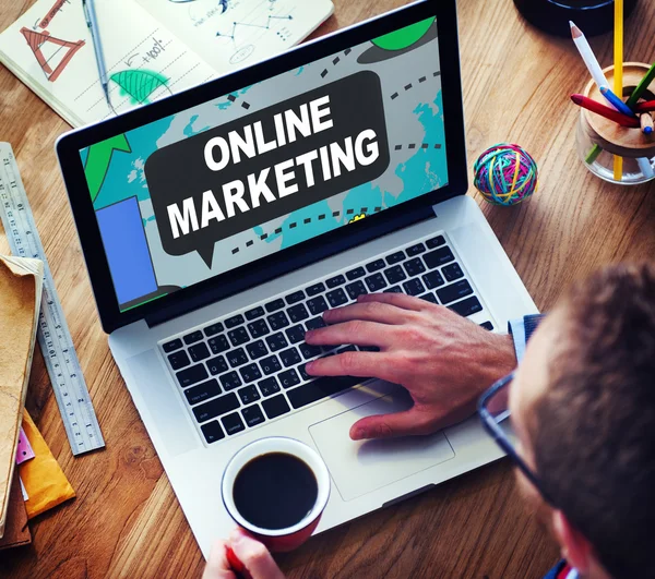 Online-Marketing-Konzept — Stockfoto