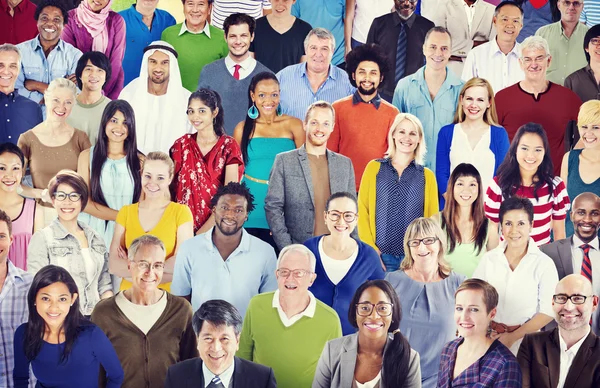 Grote groep mensen van de diversiteit — Stockfoto