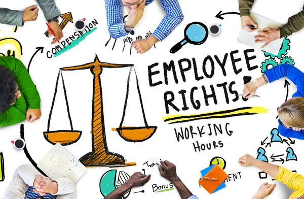 Derechos de los empleados, concepto de reunión de personas — Foto de Stock