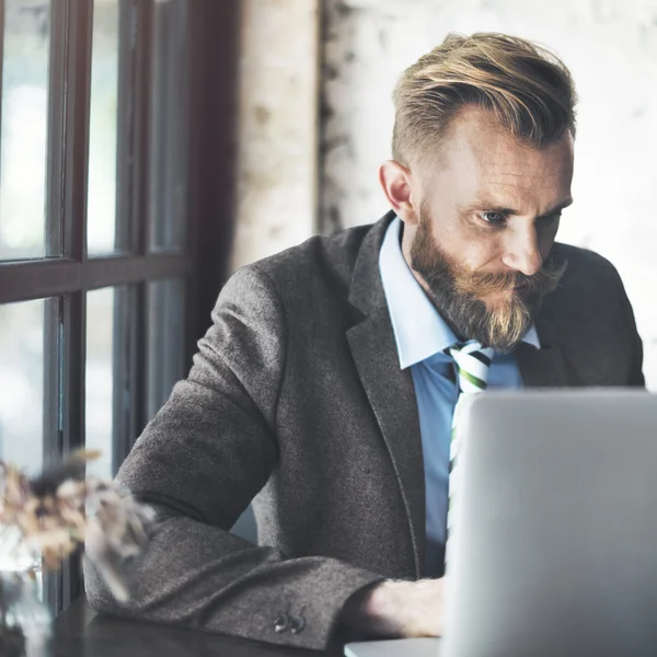 Businessman Thinking and Planning Strategy — Stock Photo, Image