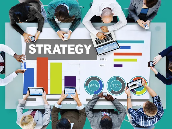 Stratégiai terv Marketing Data Concept — Stock Fotó