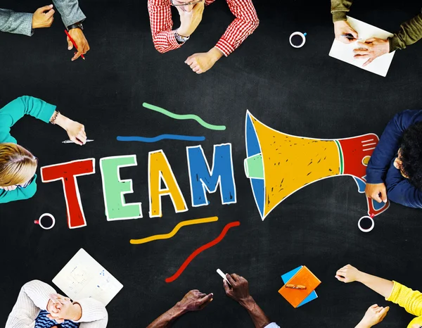 Team Teamwork Corporate Partnership Collaboration Concept — Stock Photo, Image