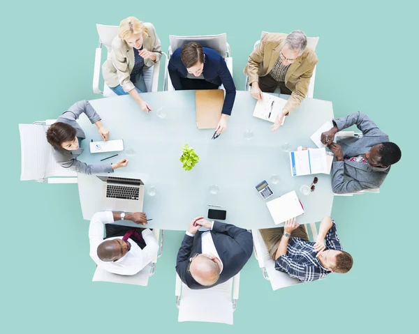 Mensen uit het bedrijfsleven tijdens vergadering Planning Concept — Stockfoto
