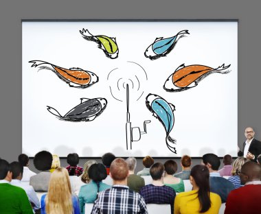 Balık tutma kimlik avı yem yem kavramı