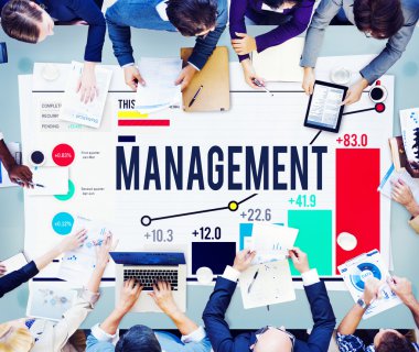 Ofiste çalışan iş ekibi.